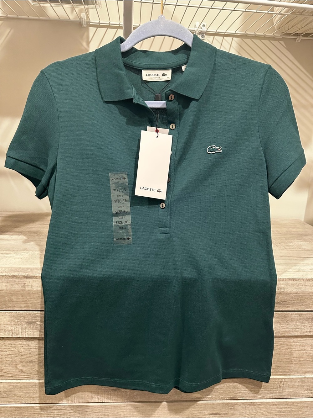 Lacoste Women's Polo Shirt in Forest Green
